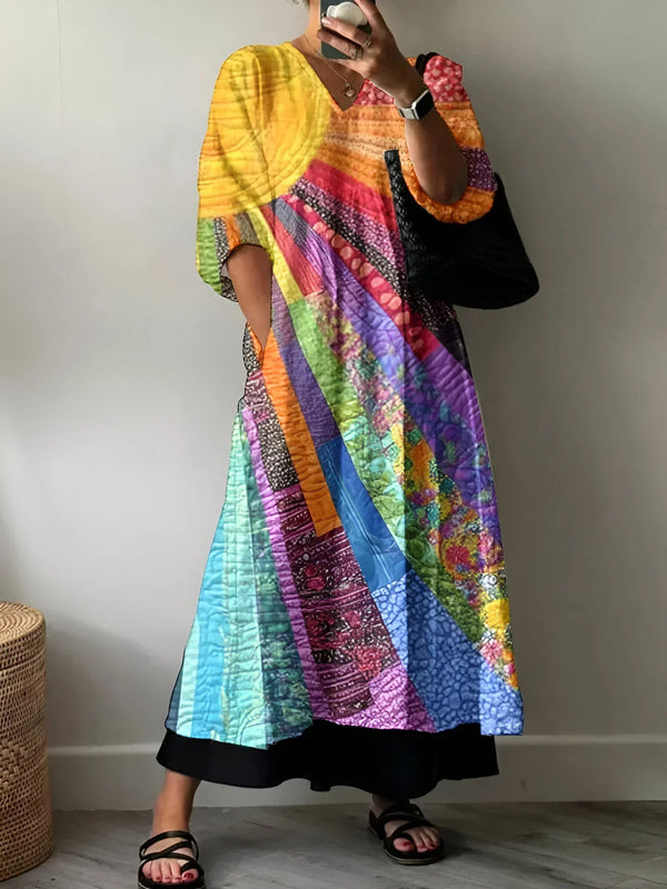 Diede — Abito Colorato dal Tocco Artistico
