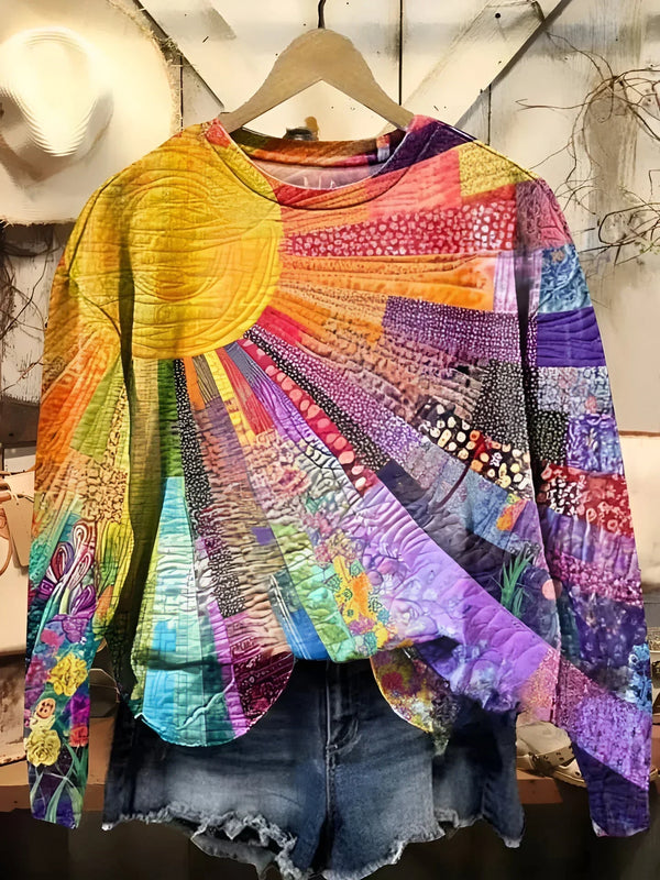 Quirine — Felpa Colorata Sun Collage