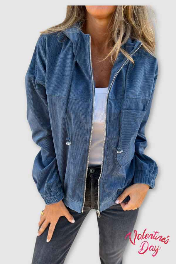 Audrey — Giacca Casual con Cappuccio
